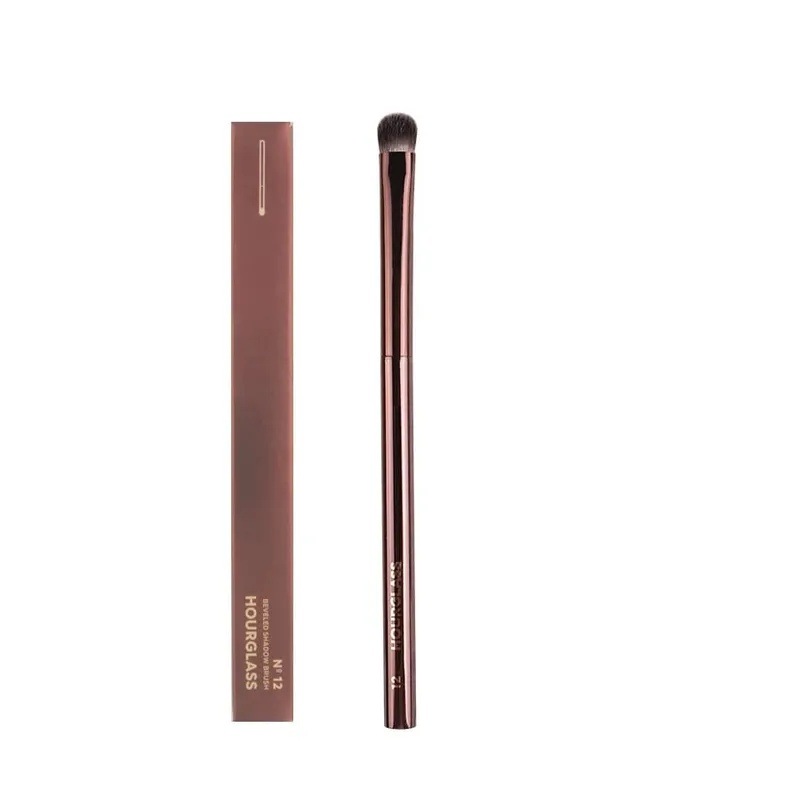 1pc Hourglass Powder Contour Makeup brushes Foundation Blusher Make up brush metal handle Concealer Bronzer high end with box