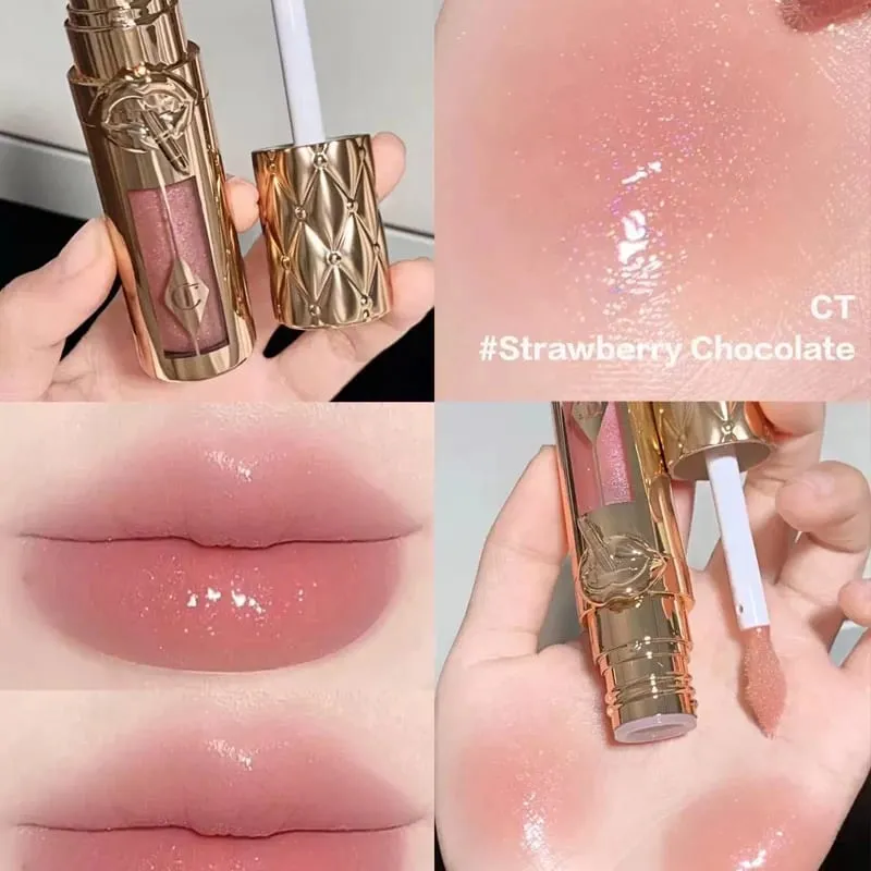 Conjuntos de maquiagem CT Batom Luz Rosa Médio Rosa Plumps Gloss Lip Tint em forma de coração Dois tons Blush Lip Liner Paleta de sombras