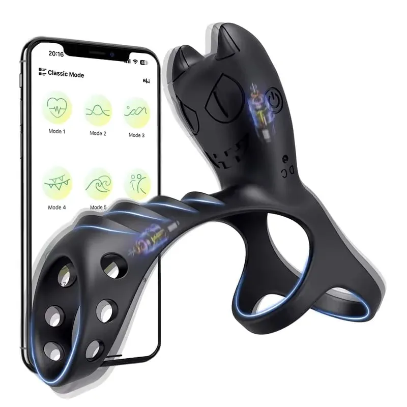Anel peniano vibratório com controle por aplicativo, anel peniano para homens, estimulador de clitóris, vibrador para mulheres, atraso na ejaculação, brinquedo sexual para casais