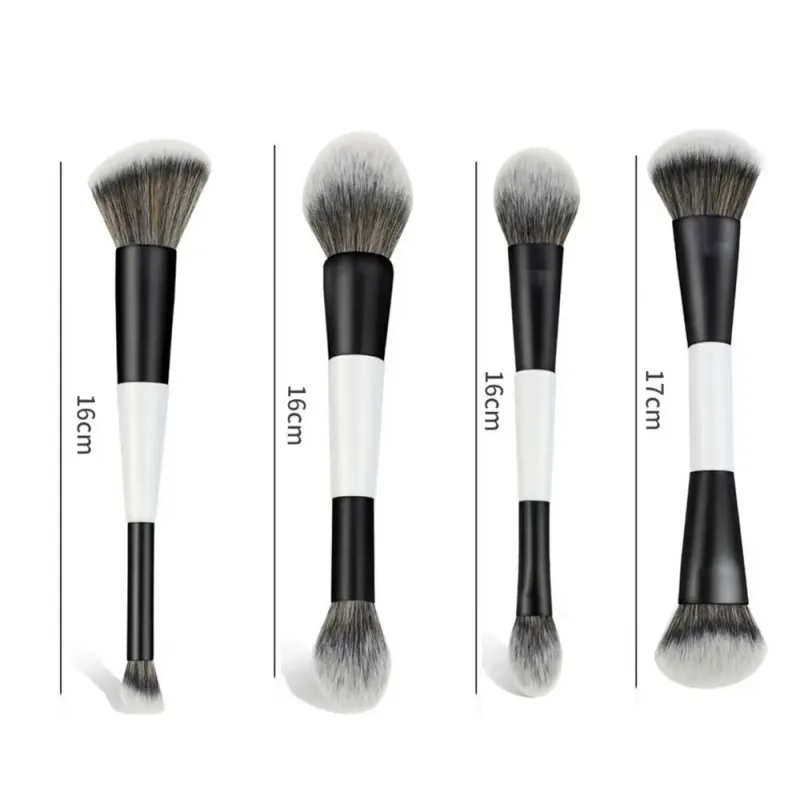 Pincel de contorno facial f4 de ponta dupla, multiuso, alta cobertura, sombra, corretivo, cosméticos, beleza, pó, blush — image 6