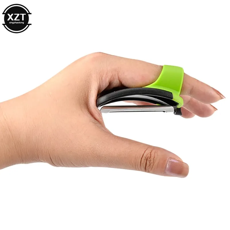 Cozinha multifuncional dedo descascador de palma fácil segurar gadgets vegetal frutas slicer descascador utensílio descascador de cozinha durável