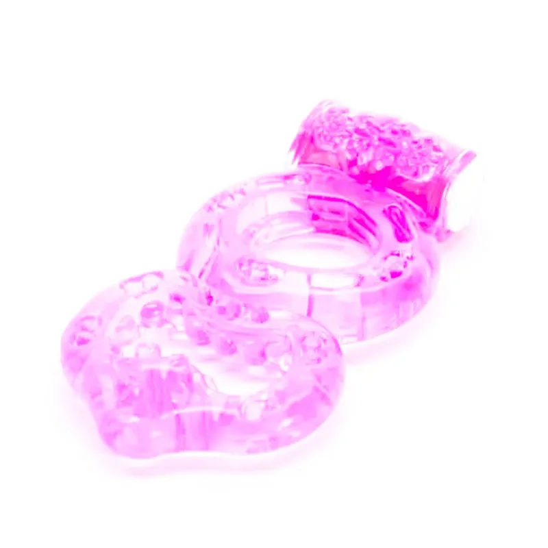 Anel duradouro clitóris vibrador triplo bola loop massageador masturbação vibratória armar atraso ejaculação vibração brinquedos sexuais para o homem