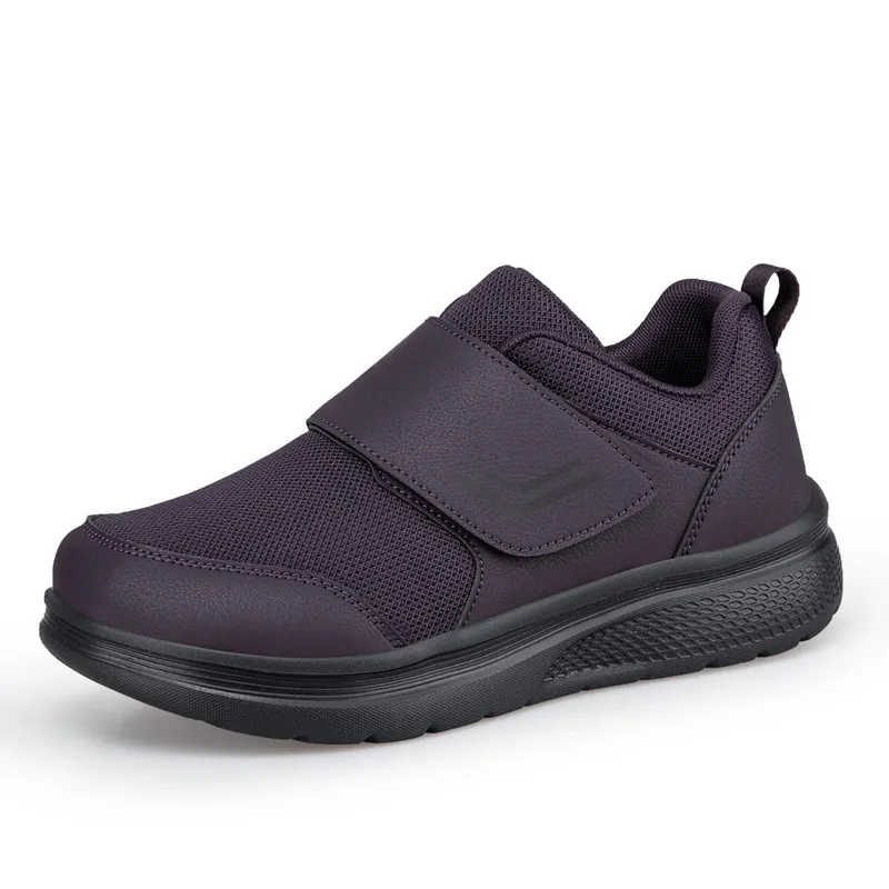 Zapatos ortopédicos para diabéticos extraanchos para hombres mayores, pies ortopédicos hinchados, ajustables, fáciles de caminar, zapatillas de deporte