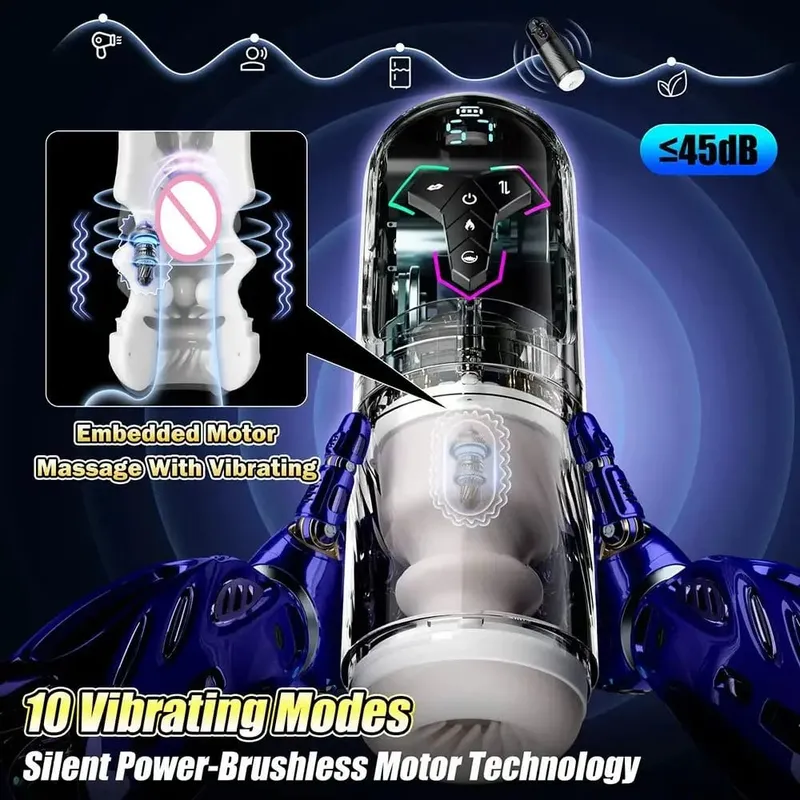 Copo masturbador automático masculino, controle por aplicativo, vibração, sucção, aquecimento, bomba peniana com display lcd, brinquedo sexual adulto para homens