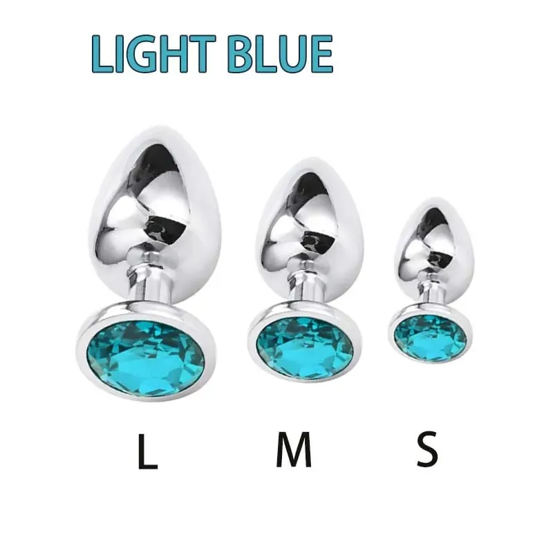 Metal suave anal plug base de jóias de aço inoxidável suave butt plug massageador de próstata vibradores ânus estimulador brinquedos sexuais adultos