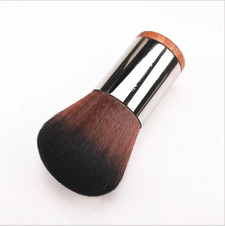 1pc mf pincéis de maquiagem de madeira natural macio pó fundação corretivo compõem escova blush sombra de cabelo sintético ferramentas de alta qualidade