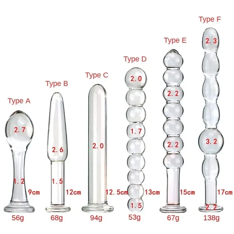 Plugue anal de vidro seis estilos puxando contas dupla utilização pequenos vibradores butt plugs masturbação dilatação posterior brinquedos sexuais adultos
