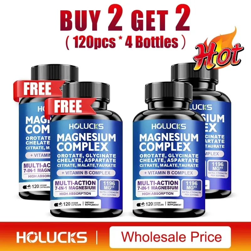Suplementos complexos de magnésio-osso de memória e promovem a saúde do cérebro, apoio ao sono, relaxamento muscular, estresse e alívio de ansiedade