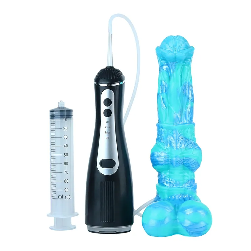 矽膠電動噴射幻想假陽具帶吸盤前列腺按摩器射精陰莖性玩具女式男式