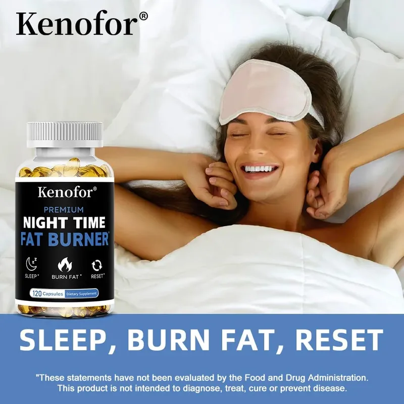 Nighttime Fat Burner Supplement - for Weight Loss Boost Metabolism Suppress Appetite Diet Healthy Weight Management