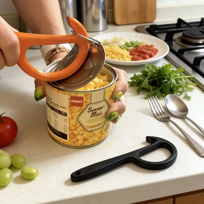 2PC Manual Can Opener with Non-Slip Handle
