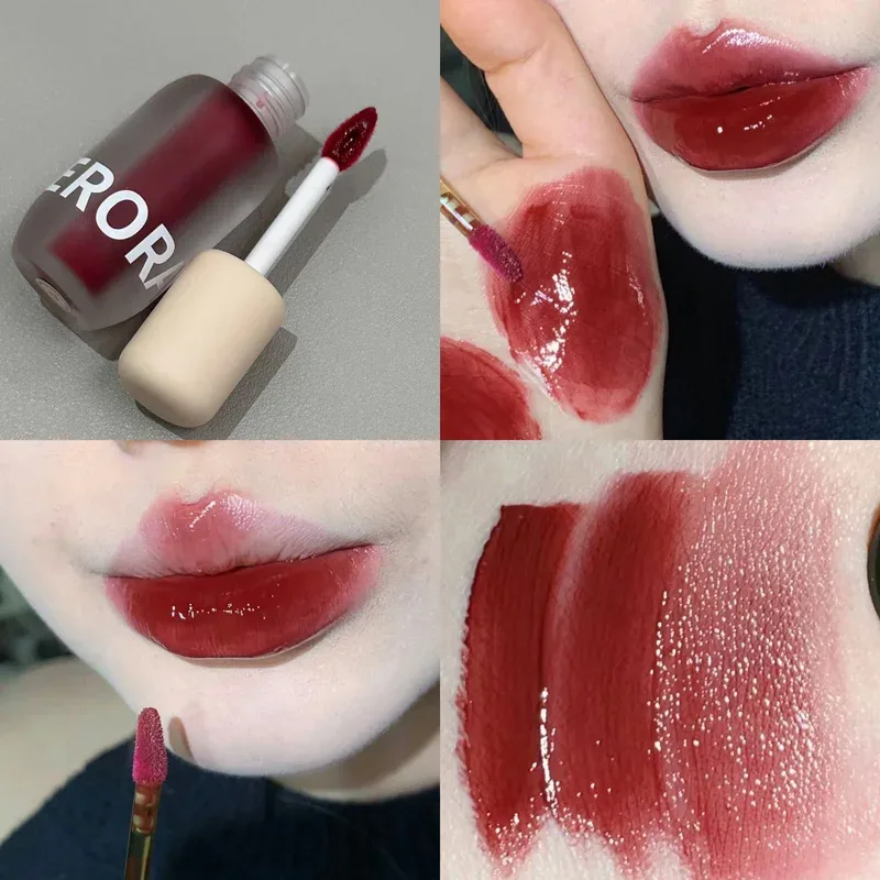 Matte Frosted Lip Gloss Long‑Wear Non‑Sticky Liquid Lipstick Moisturizing Pigmented Lip Tint Daily Makeup Cosmetic