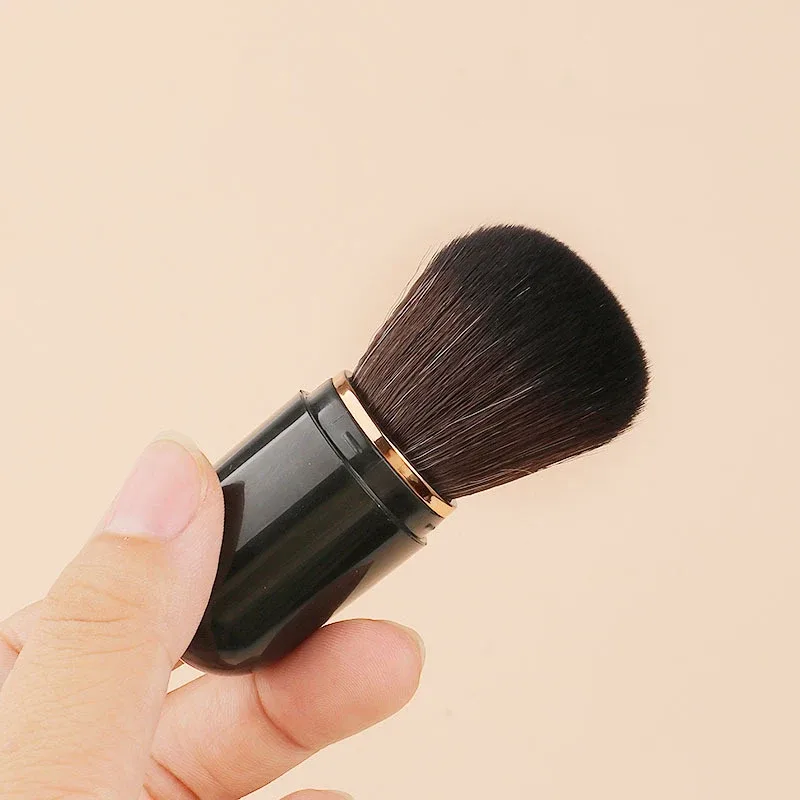 Ferramentas de maquiagem únicas, mini pincéis de maquiagem portáteis, ferramentas de beleza retráteis, pincel para pó solto, blush, pincéis de maquiagem