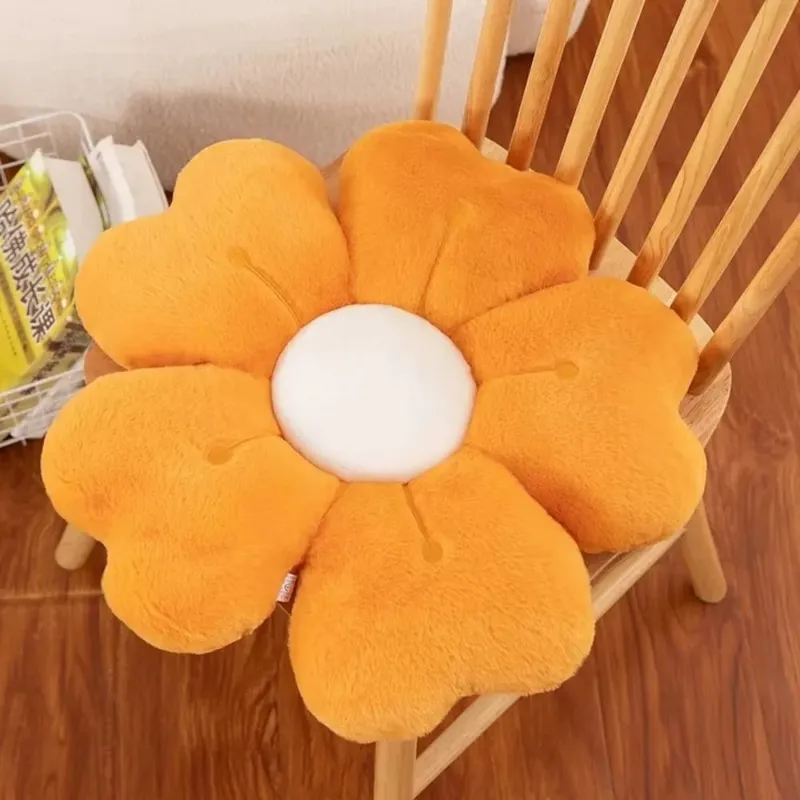 Almofada macia em forma de flor, almofada de chão confortável, decoração de sofá, colchão fofo, cadeira, presente