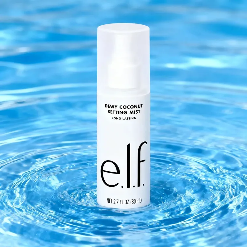 Elf spray de maquiagem de longa duração, hidratante e controle de oleosidade, cai rapidamente, formando filme e evitando que a maquiagem grude