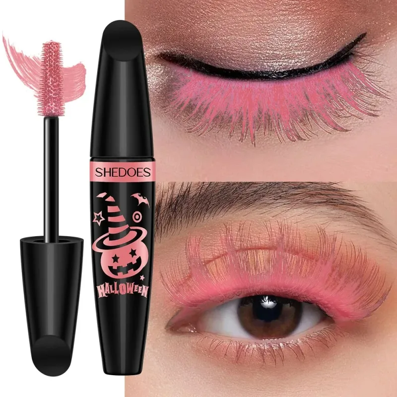 10 Color Waterproof Volumizing Mascara Smudge-Proof Curling Long-Lasting Sapphire Blue Pink Mascara for Bold Eye Look Cosmetics