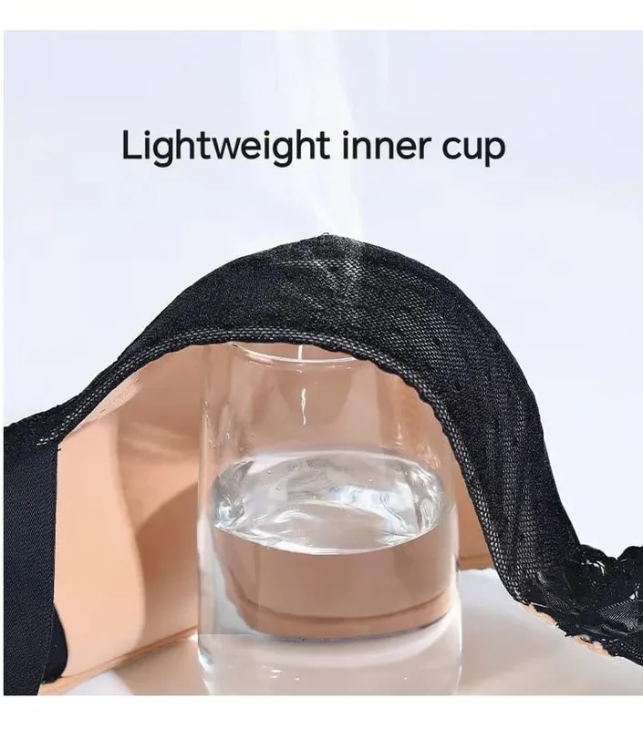 Plus Size Thin Bra Set for Large Busts D-H Cup Thin Breathable Maximum Support Anti-Sagging Lingerie For Women Full Coverage