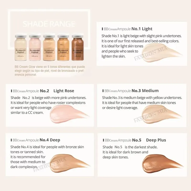 Korea 8ml BB Cream Beginner Starter Kit Niacinamide/Peptide Salmon DNA Essence Moisturise Face Skin Care