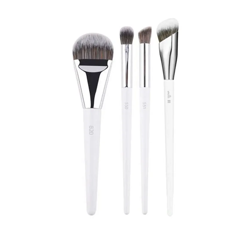 1 Buah Kuas Rias Bubuk Putih 3D Kuas Rias Dasar Foundation Cair 3D Alat Kecantikan Concealer Mata Wajah Detail Pencampur Eyeshadow