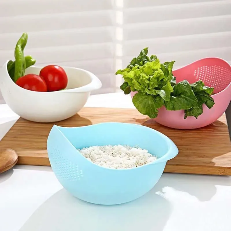 Rice Washing Filter Beans Strainer Basket Colander Plastic Sieve Fruit Vegetable Bowl Drainer Cleaning Tools Home Kitchen Tools — image 6