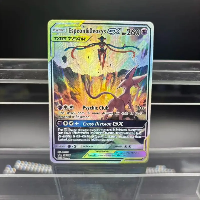 Cartões de coleção diy zekrom umbreon espeon mewtwo gx en auto feito cartão único clássico jogo anime cartão presente brinquedo