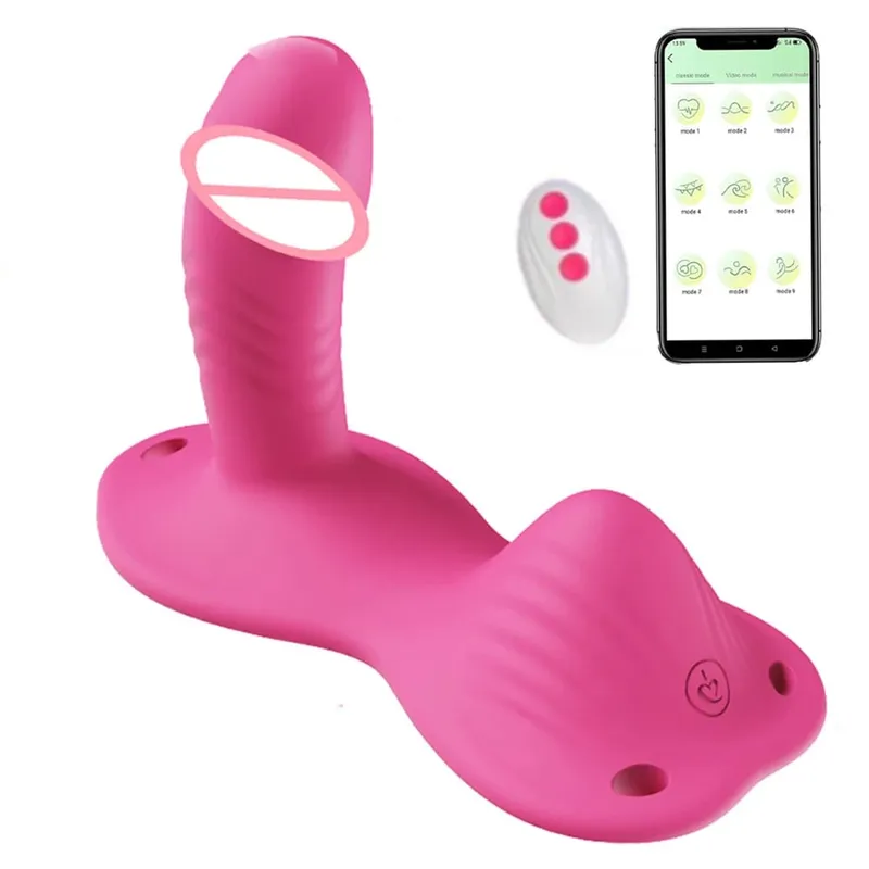 Almofada wearable vibrador app controle remoto 9 modos clitoral g-ponto massageador estimulador masturbador feminino brinquedo sexual para mulher