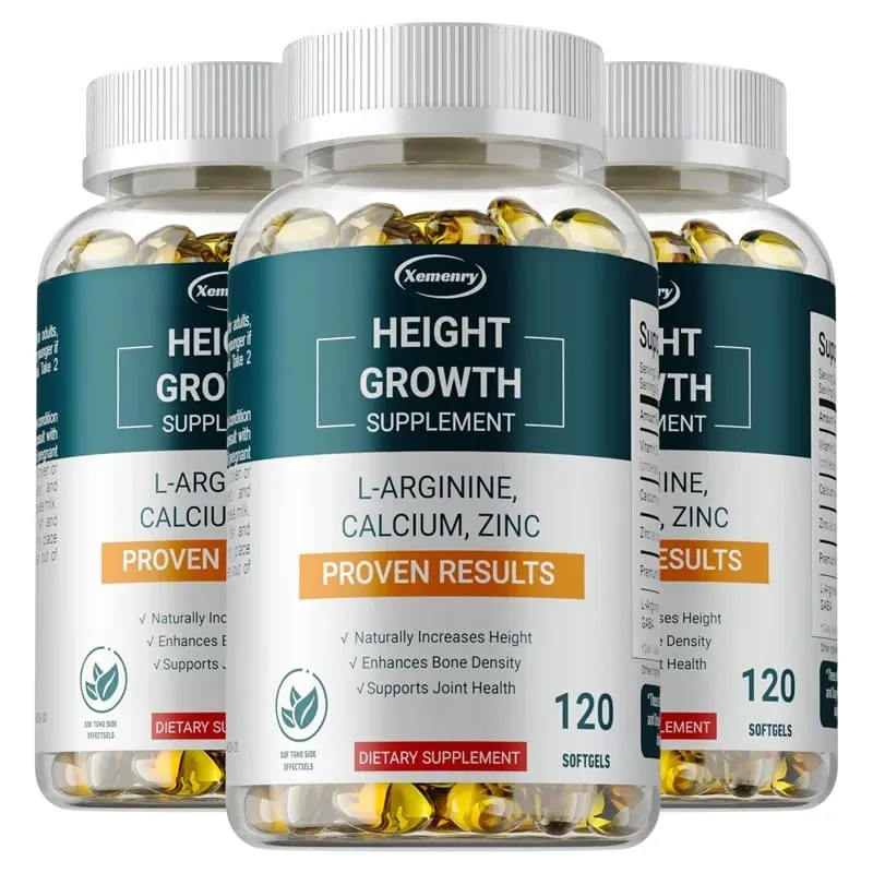 Suplementos para crescimento em altura - Fortalecimento ósseo e promoção do crescimento para crianças, adolescentes e adultos