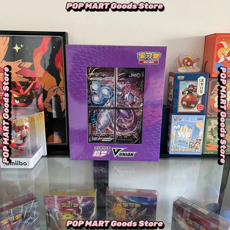 In Stock 100% Original Pokemon Ptcg Card Quartet Coupling V-Union Gift Boxes Pikachu Big Gather Moru Baker Mew-Two Ptcg Box