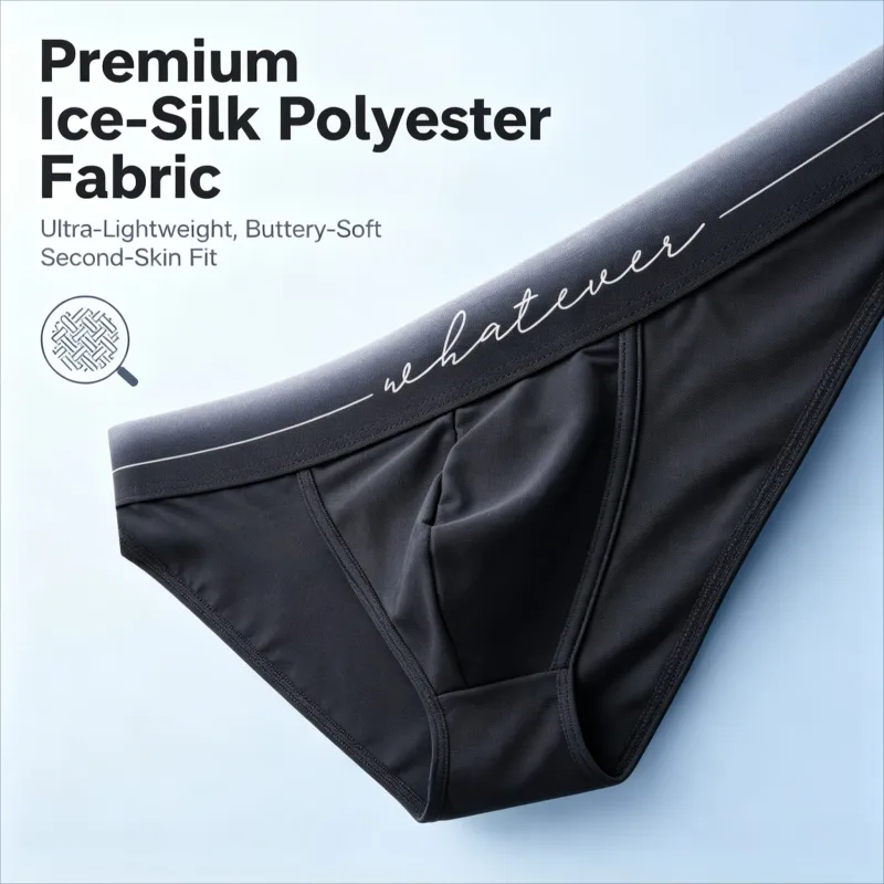 Cuecas masculinas de seda gelada com corte alto, estampadas com absorção de umidade, roupa íntima atlética respirável para fisiculturista, academia, uso diário, conjunto de 1 / 3 peças