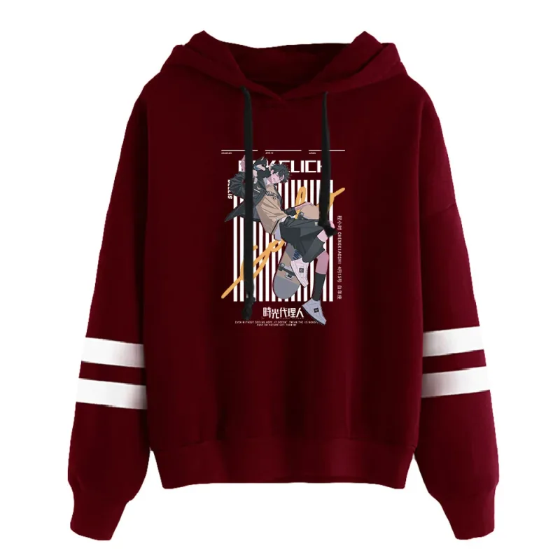 Link Click Anime Hoodie Unisex Pocketless Parallel Bars Sleeve Sweatshirts Women Men Hoodies Harajuku Streetwear Fashion Clothes
