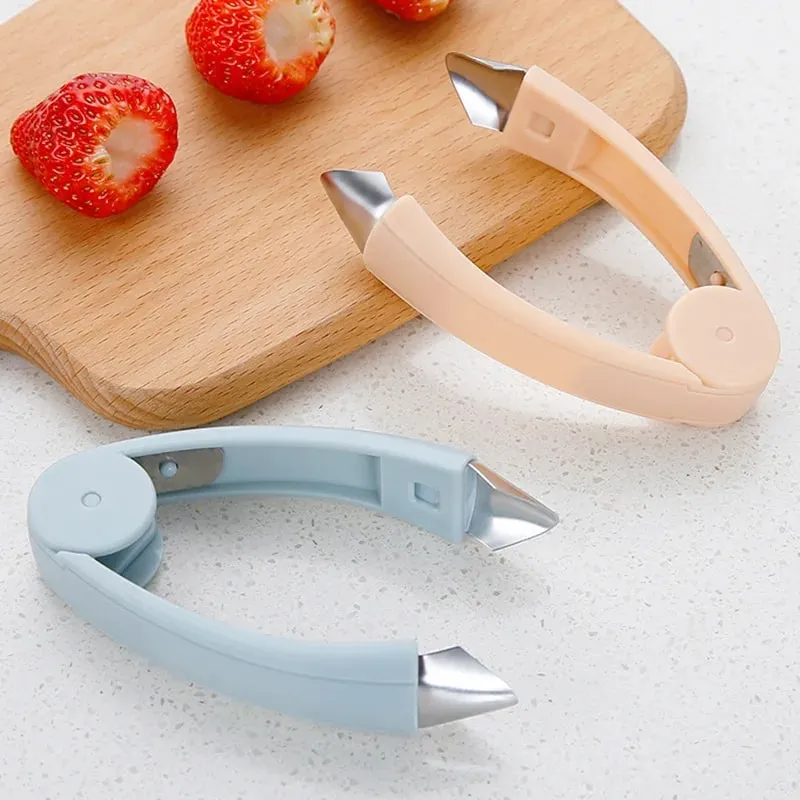 1pcs Strawberry Steel Pineapple Eye Peeler Fruit and Vegetable Practical Seed Remover Clip Fruit Tools Kitchen Gadgets
