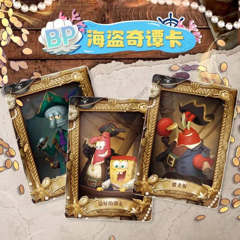 SpongeBob SquarePants Card Patrick Star Fun Time Gift Box Collection Cards ChildrenGifts Rare Collections Gift Toy