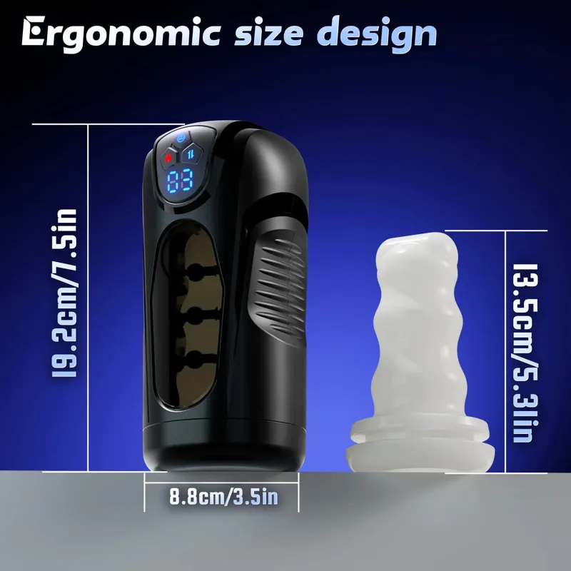 Masturbador masculino automático impulso vibração aquecimento masturbação copo bolso buceta pênis bomba boquete brinquedo sexual para homem