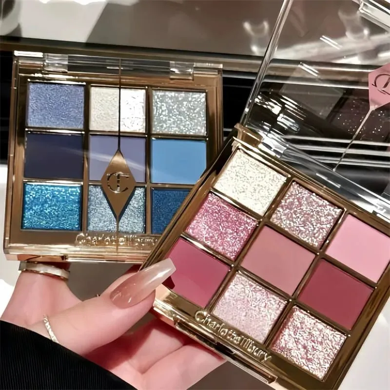 Charlotte Makeup Set 9 Colors Eye Shadow Disc 9g Lasting Nature Easy To Color Foundation Eyeshadow Advanced Tilbury Cosmetics