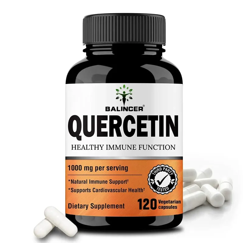 Extrato de quercetina - 1000 mg apoia a saúde imunológica cardiovascular e respiratória antioxidante 120 cápsulas