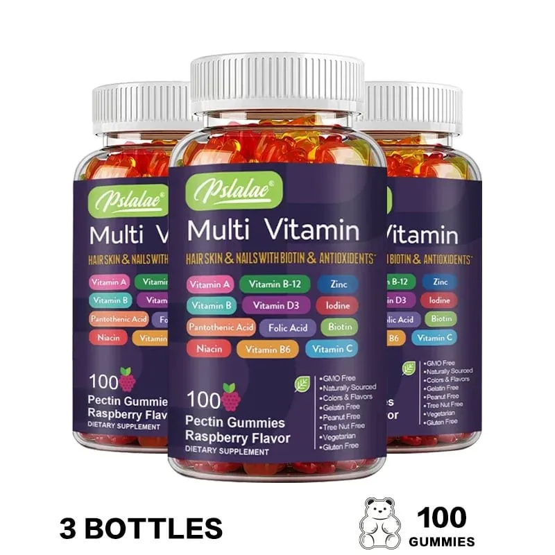 Multivitamin Gummies - Enhances Energy Levels Immune Support Antioxidant - with Vitamins and Minerals