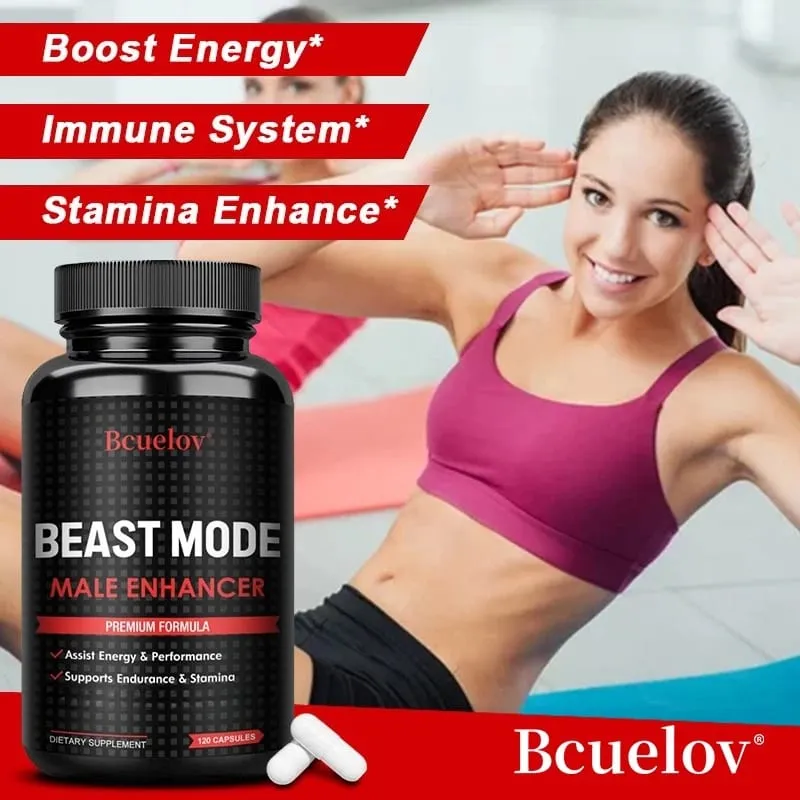 L-Arginine Capsules - Enhance Muscle Building Endurance Energy Boost Improve Men's Muscle Health Dietary Supplement NON-GMO
