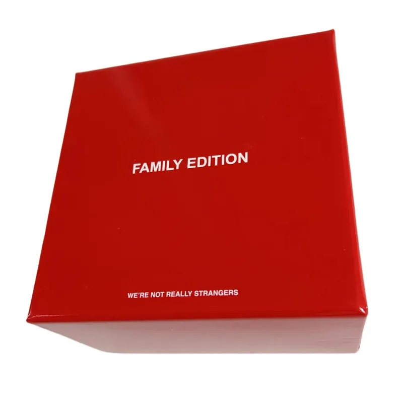 8 estilos NÃO SOMOS REALMENTE ESTRANHOS - um jogo de cartas interativo Amizade Family Couples Edition - Cartões de festa do melhor amigo