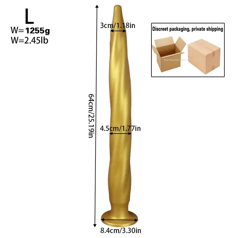 NEW Super Long Anal Plug Big Anal Dialator Expander Training Fantasy Large Long Silicone Soft ButtPlug Sex Toy for Women Men Gay