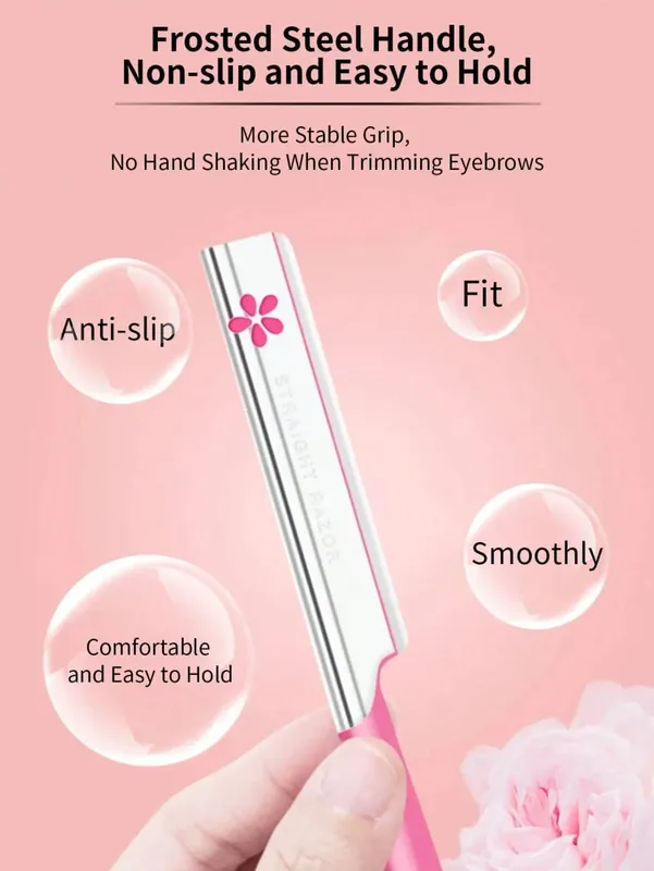 5pcs Compact And Exquisite Beipin Professional Eyebrow Trimmer Sharp Blade For Smooth And Clean Grooming