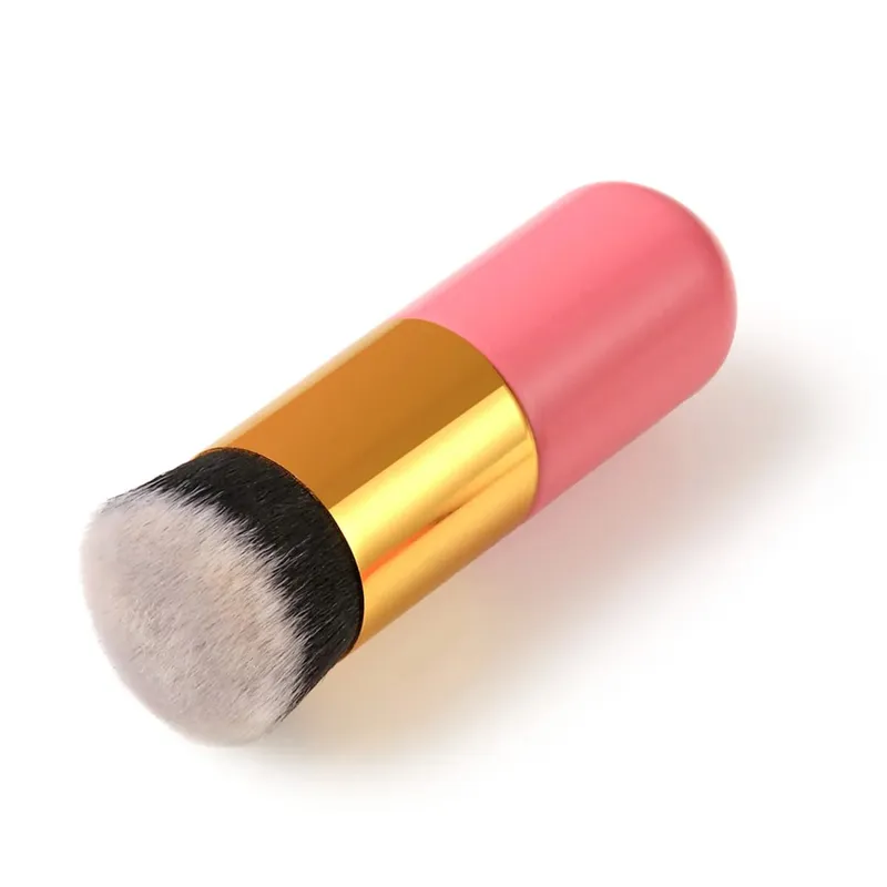 1 pçs novo chubby pier fundação escova plana creme pincéis de maquiagem profissional pincel de maquiagem cosmética