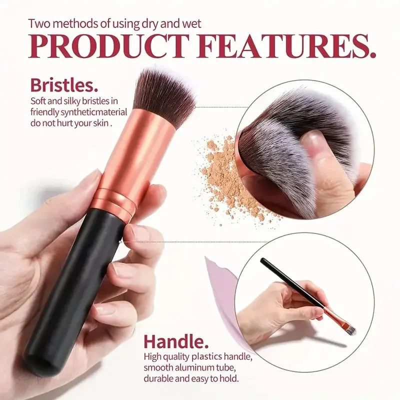 14 pçs pincéis de maquiagem conjunto profissional fundação sombra de olho corretivos mistura blush escova kabuki macio fofo feminino ferramenta beleza — image 3