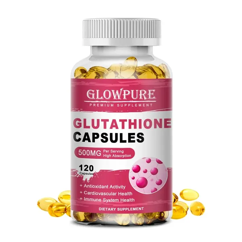 Glutathione Capsules for Skin Detox and Immune System Support with High Absorption Formula Beauty Care Health Supplement Vegan