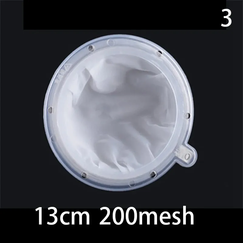 1pc 100/120/200/300/400/450 Mesh Nylon Filter Stainless Steel Funnel For Fruit Milk Traditional Chinese Medicine Oil White Wine