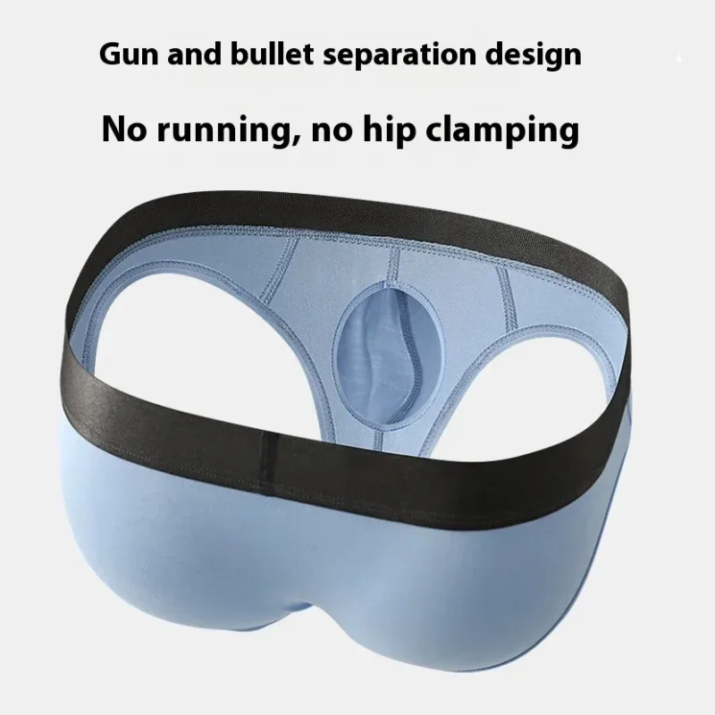 Cuecas modais masculinas, design de bolsa dupla separada, roupa íntima ultrafina e respirável de alta elasticidade, uso diário confortável