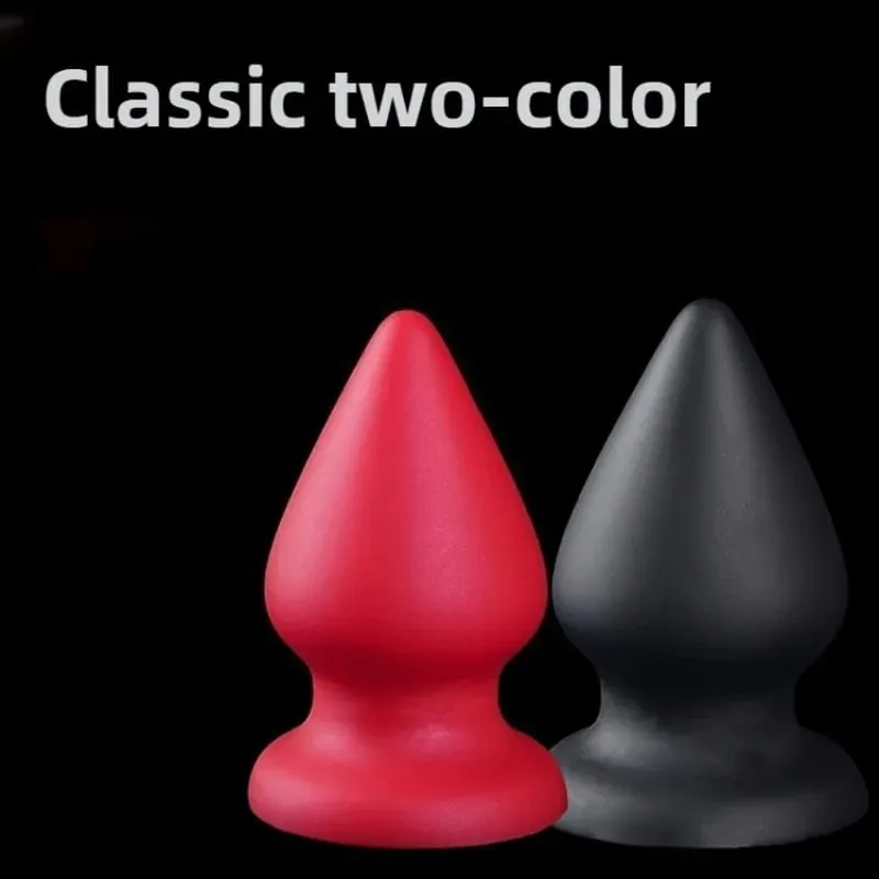 Enorme plugue anal líquido silicone macio cônico butt plug grandes vibradores anais para mulheres homens g-ponto/massagem de próstata 18 + brinquedos sexuais