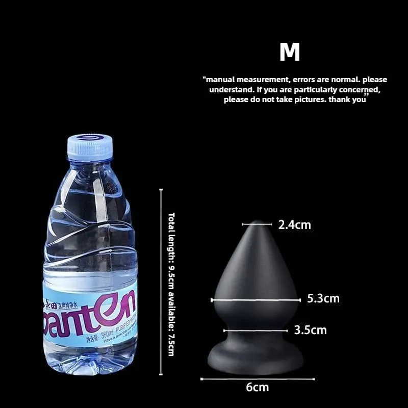 Enorme plugue anal líquido silicone macio cônico butt plug grandes vibradores anais para mulheres homens g-ponto/massagem de próstata 18 + brinquedos sexuais