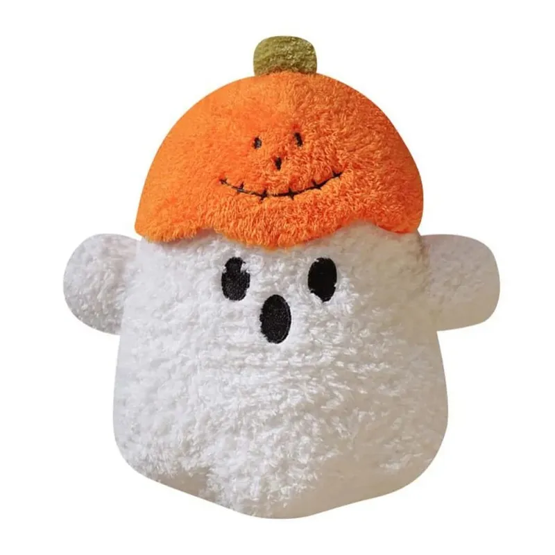 Cozy Ghost Decorative Cushion Hug Pillow Fabric PP Cotton Filling Pumpkin Pillow Ghost Halloween Theme