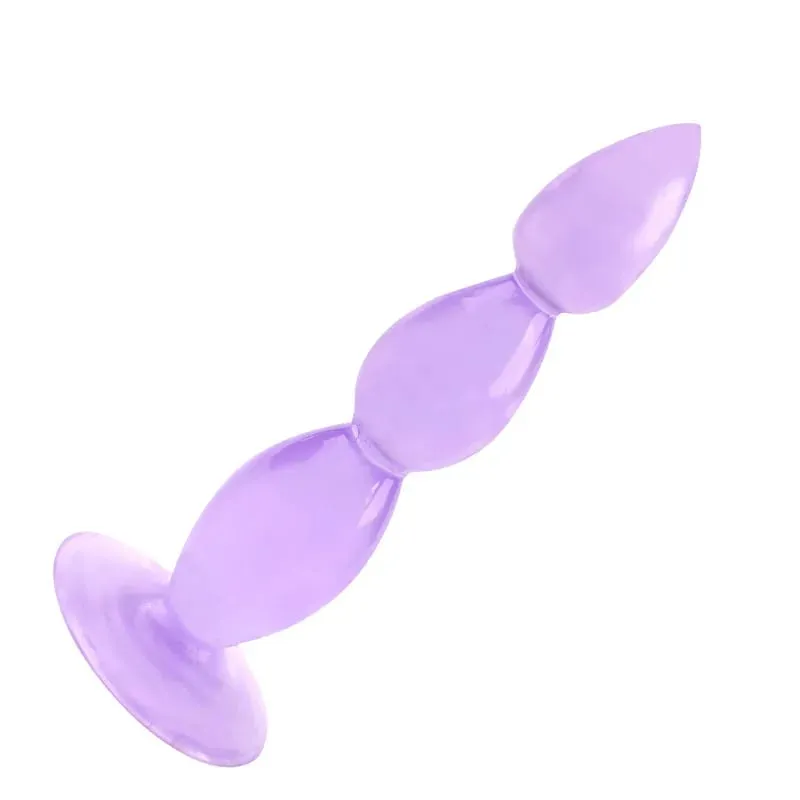 Butt plug beads Soft Anal Plug with sucker anus Toys Big Balls Silicone G-Spot Stimulating Butt Plugs Adult Sex toys for Couple