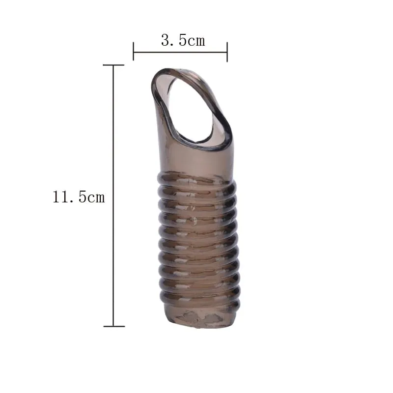 Extensor de pênis retardar a ejaculação, capa de silicone reutilizável para ampliação do pênis, brinquedos sexuais para homens, anel de bloqueio de sêmen, sex shop 18 +